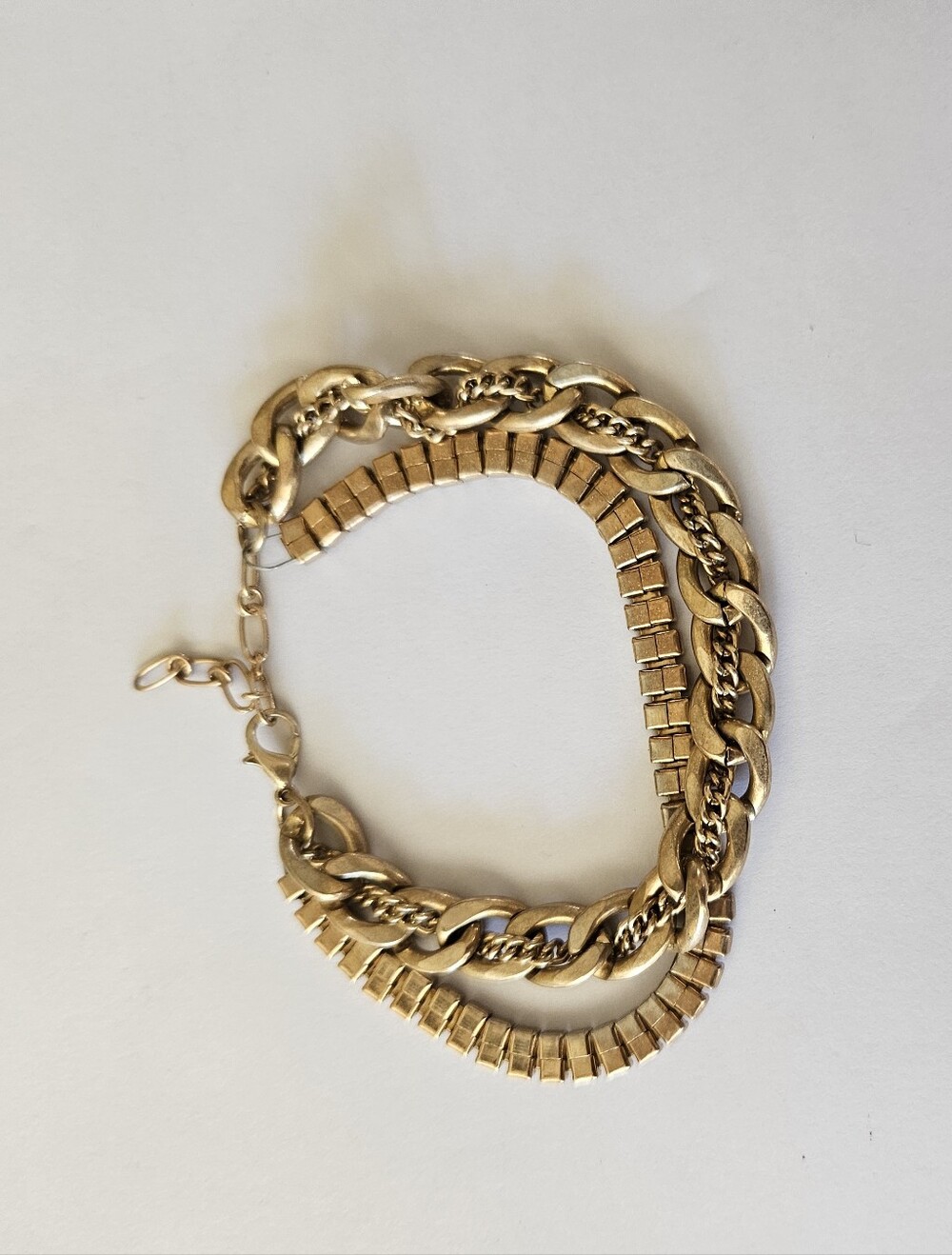 Gold Tone Multi-Chain Women Bracelet